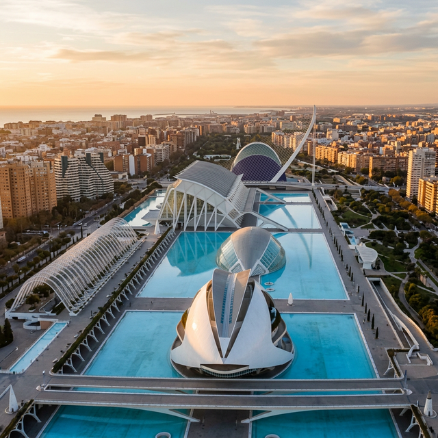 Valência, Espanha — Cidade das Artes e Ciências